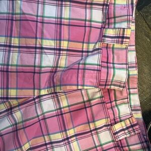 Lilly Pulitzer Pink Plaid Women Shorts